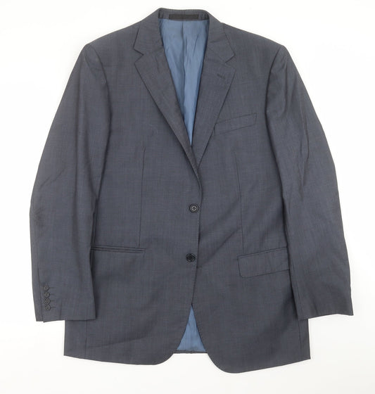 Marks and Spencer Mens Blue   Jacket Suit Jacket Size 42