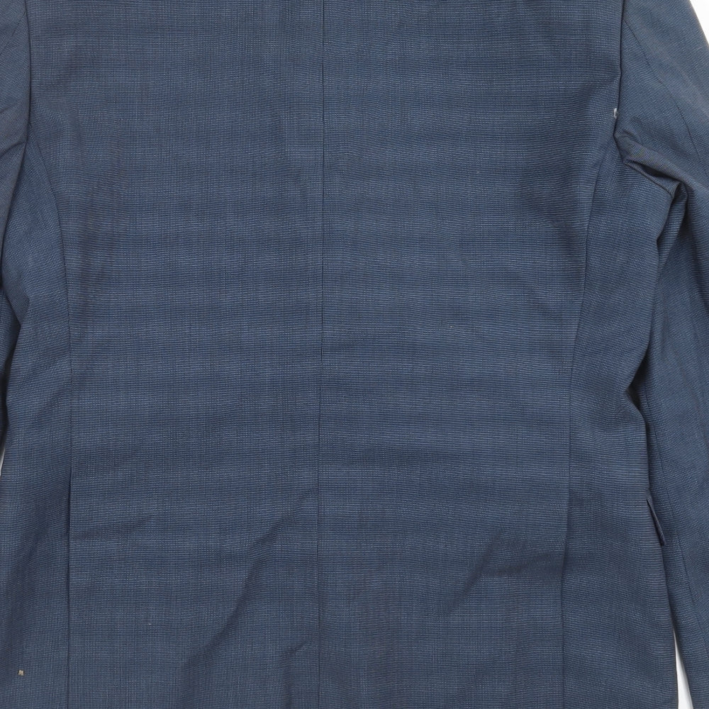 Burton Mens Blue   Jacket Suit Jacket Size 38  - Tailored fit