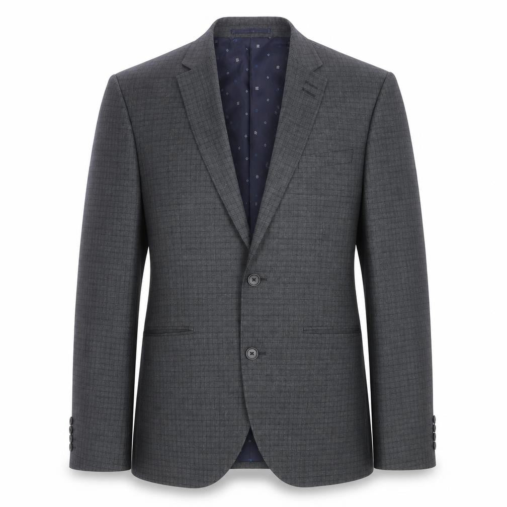 NEXT Mens Grey Check  Jacket Suit Jacket Size 36