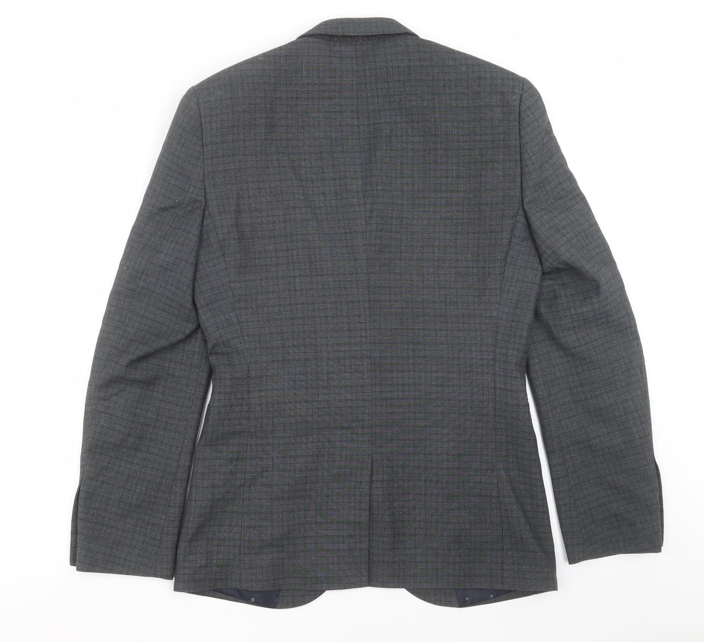 NEXT Mens Grey Check  Jacket Suit Jacket Size 36