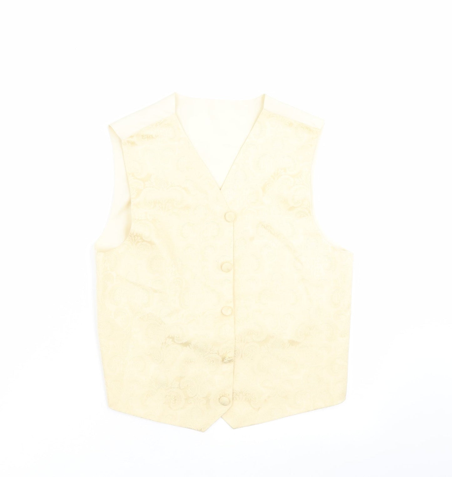 BHS Boys Ivory Floral  Jacket Waistcoat Size 11-12 Years