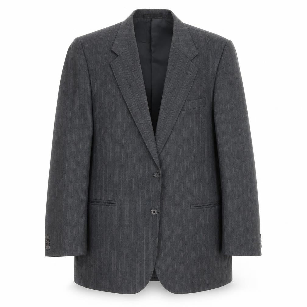 Dunn & Co Mens Grey Striped  Jacket Suit Jacket Size 42