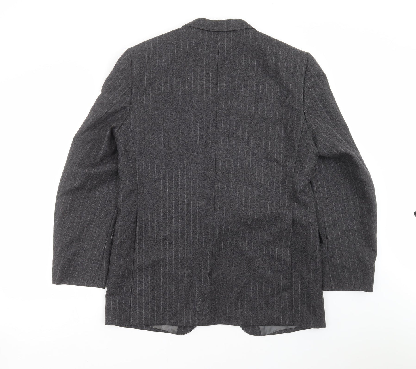 Burton Mens Grey Striped  Jacket Suit Jacket Size 42