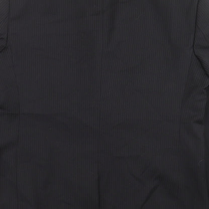 BHS Mens Black Striped  Jacket Suit Jacket Size 40