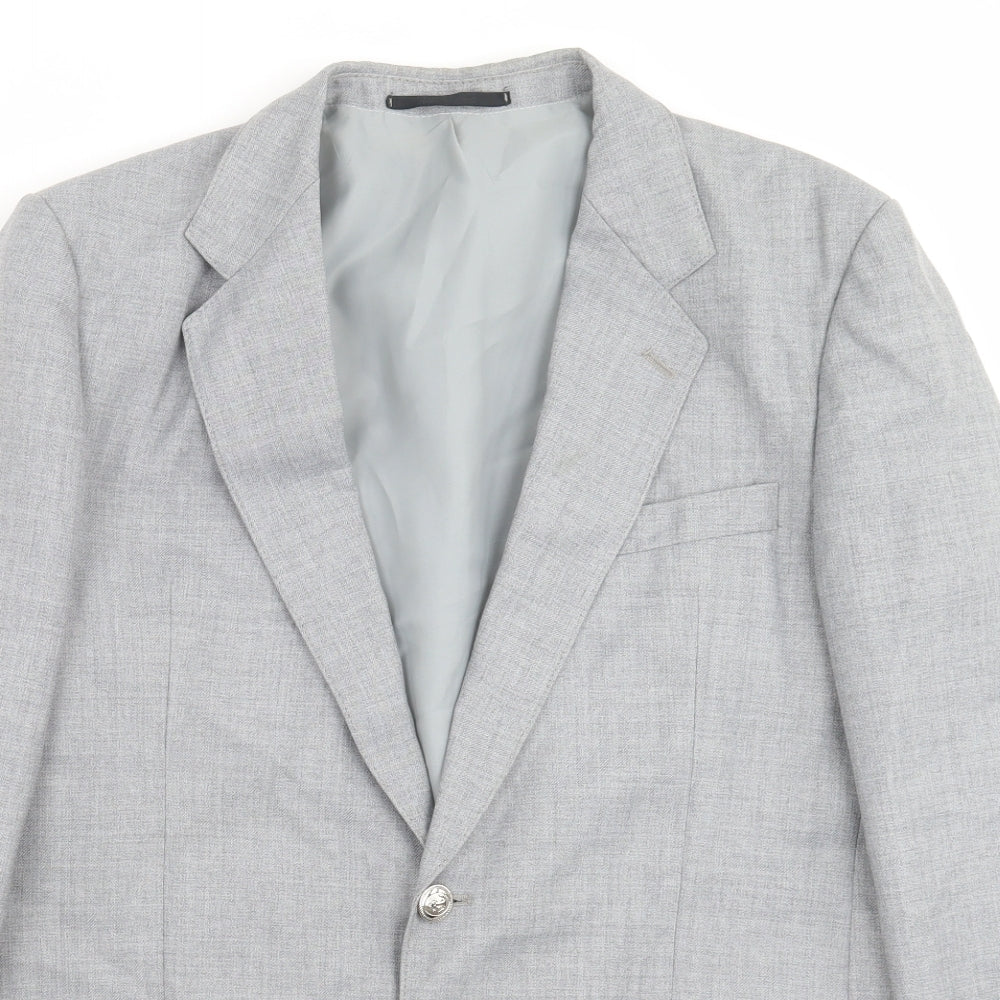 kesto-puku Mens Grey   Jacket Suit Jacket Size 44