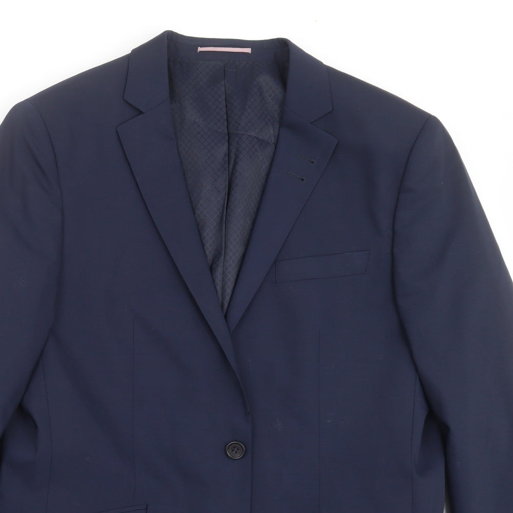 River Island Mens Blue   Jacket Suit Jacket Size 42