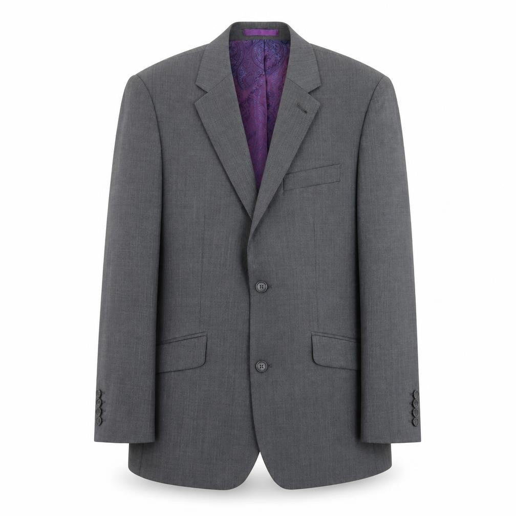Preworn Mens Grey Striped  Jacket Suit Jacket Size 42