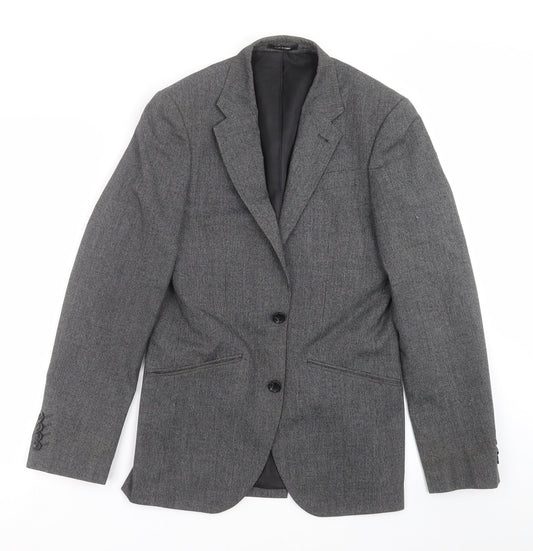 Cedar Wood State Mens Grey   Jacket Suit Jacket Size 34