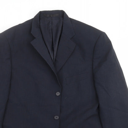 Impressions Mens Blue   Jacket Suit Jacket Size 44