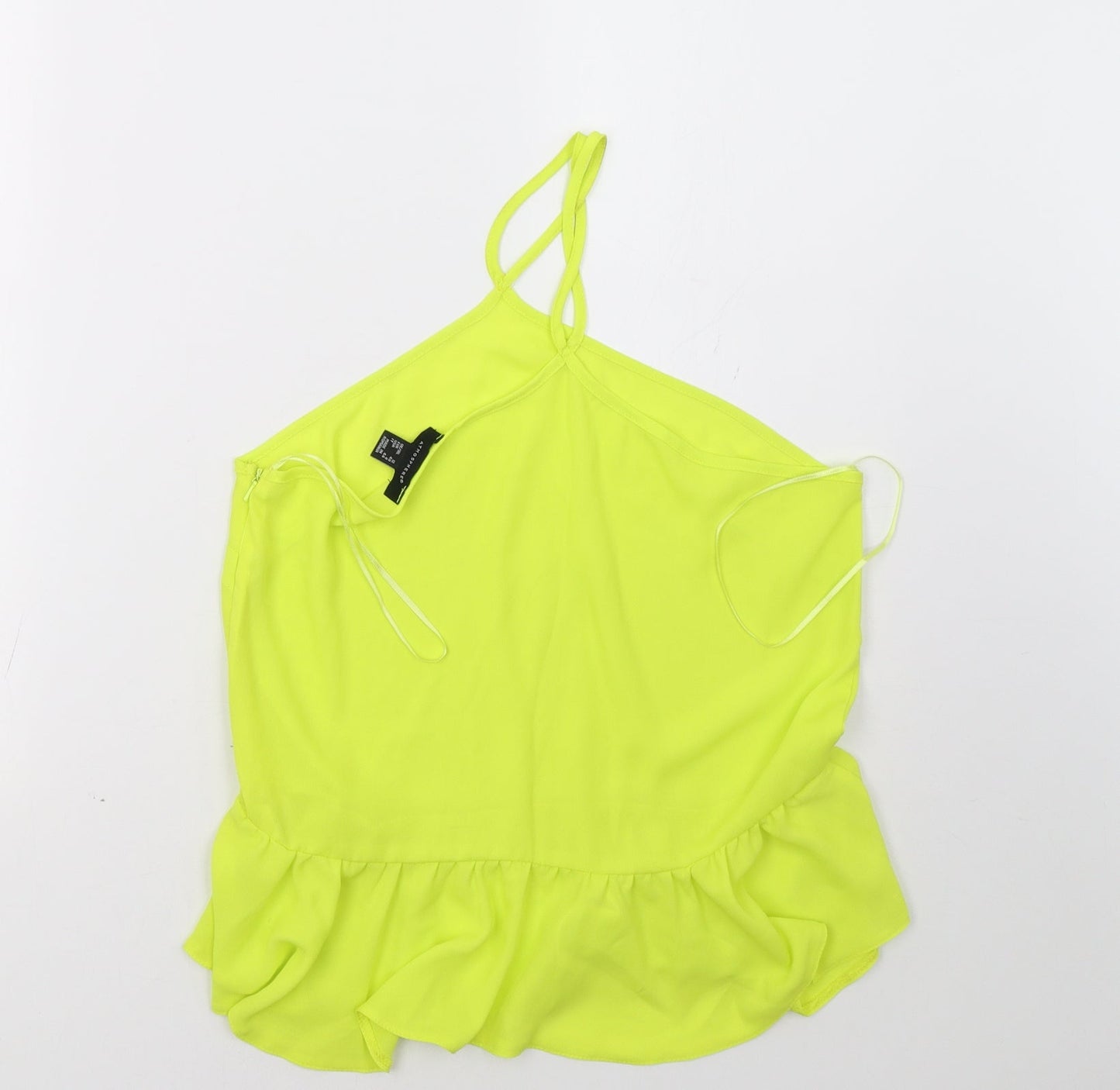 Primark Womens Yellow   Basic Tank Size 12