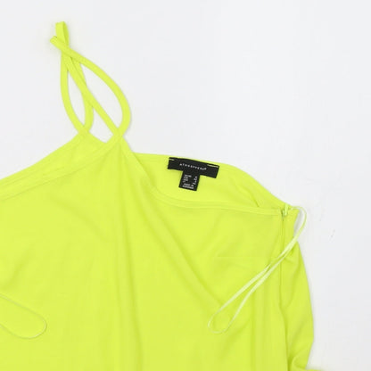 Preloved Primark Womens Yellow   Basic Tank Size 12 - Detail
