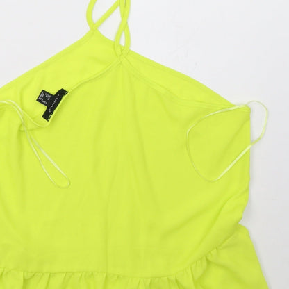 Preloved Primark Womens Yellow   Basic Tank Size 12 - Label