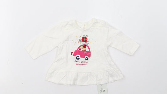 George Girls White   Basic Casual Size Newborn