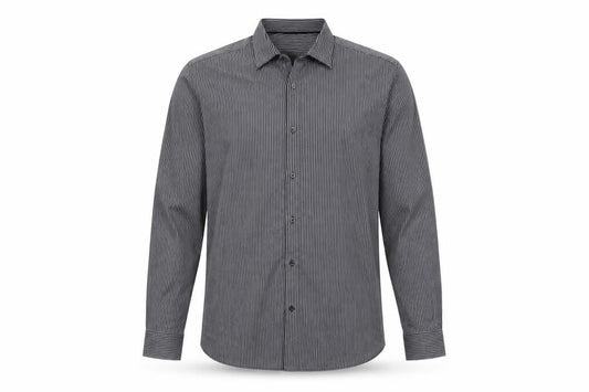 gibson  Mens Black Striped   Button-Up Size 16.5