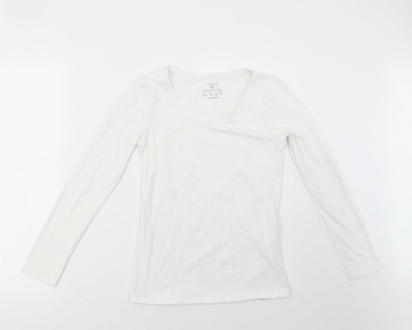 Primark Womens White   Pullover Sweatshirt Size 8