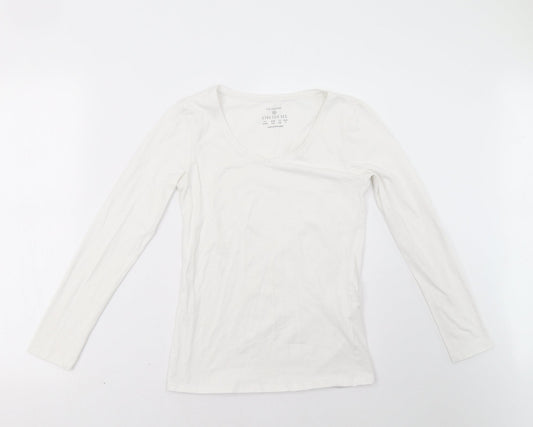 Primark Womens White   Pullover Sweatshirt Size 8