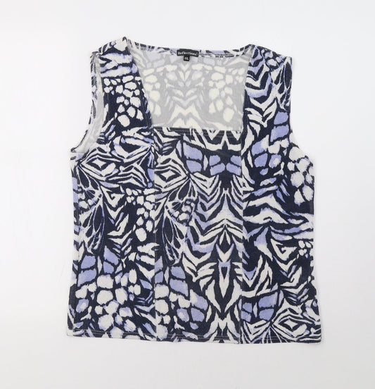 Reflections Womens Blue   Basic Tank Size 2XL