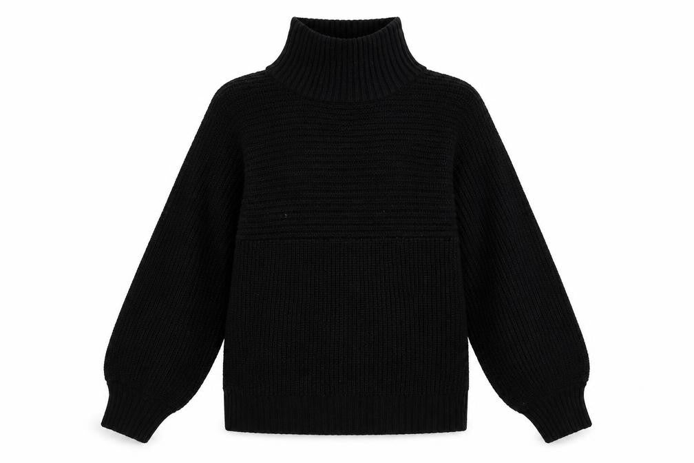 monkl Womens Black   Pullover Sweatshirt Size S