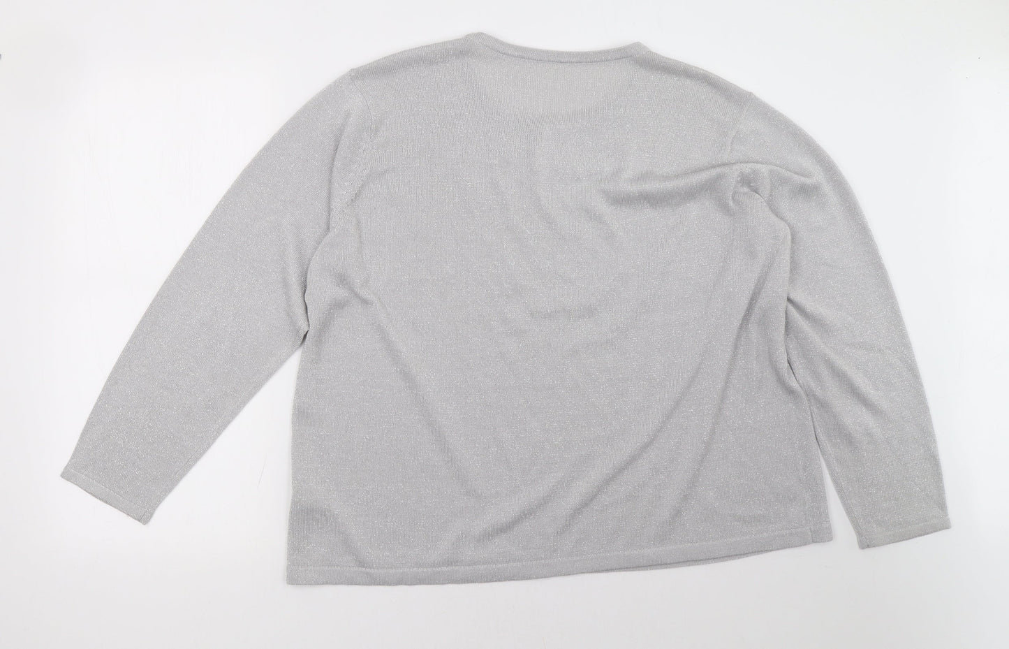BM Womens Grey   Pullover Sweatshirt Size XL