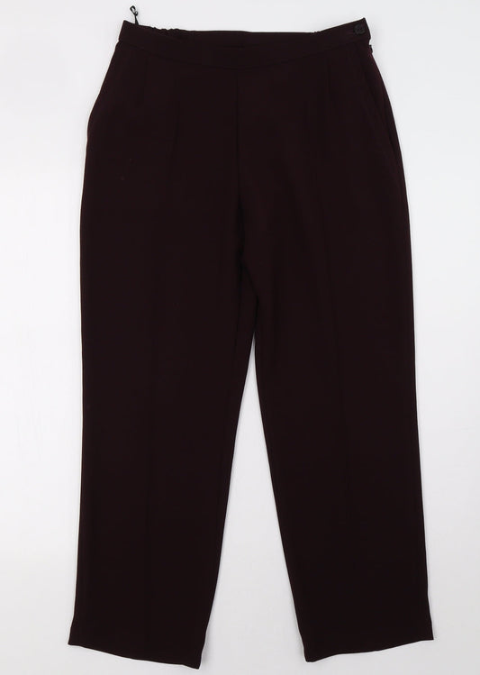 Marks and Spencer Womens Purple   Trousers  Size 12 L28 in