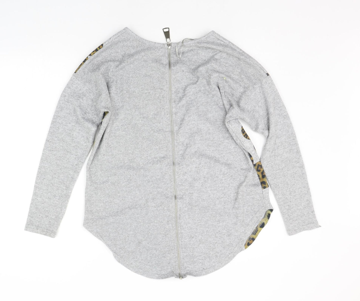 Quiz Womens Grey   Pullover Jumper Size S  - HEARTS