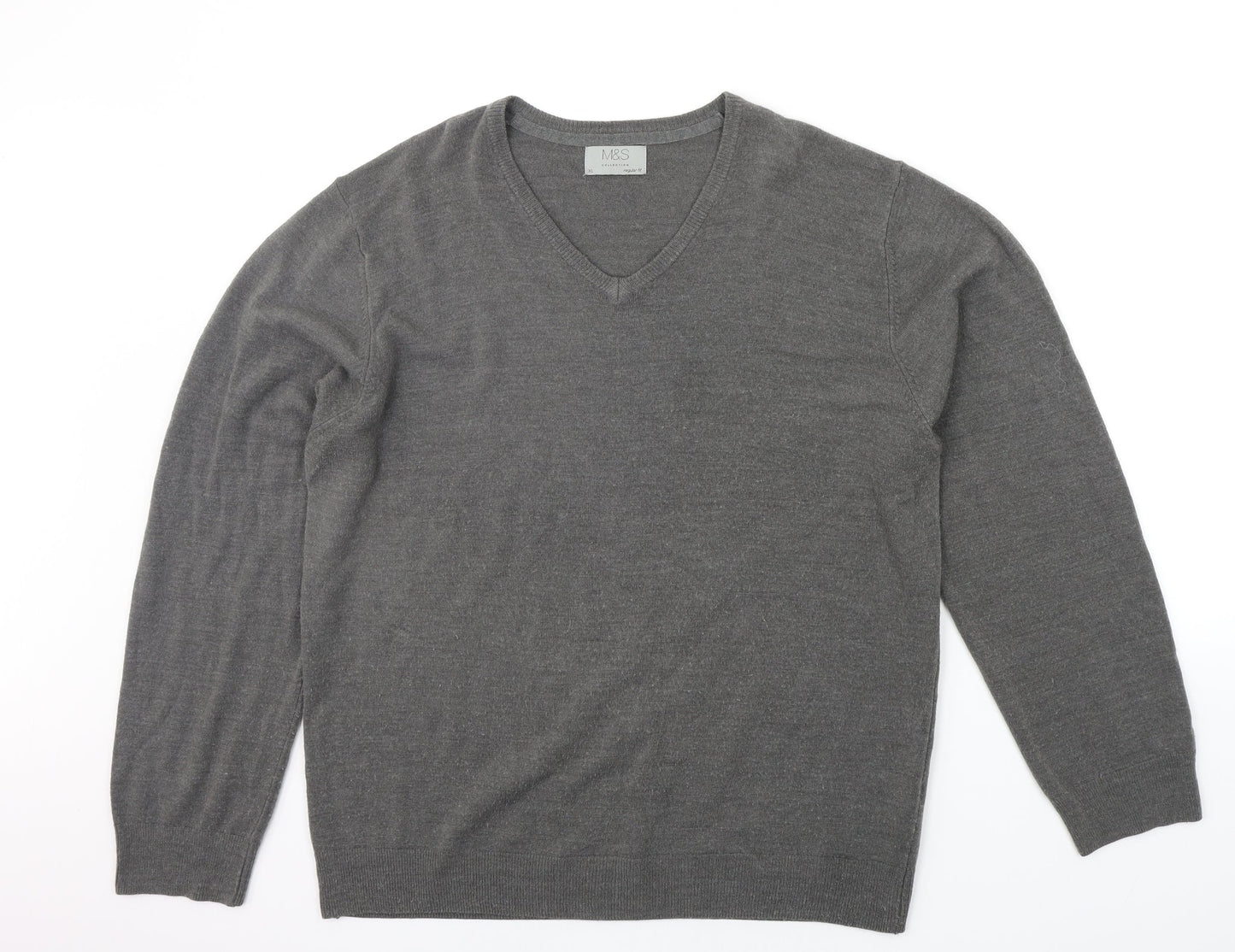 Marks and Spencer Womens Grey   Pullover Jumper Size XL