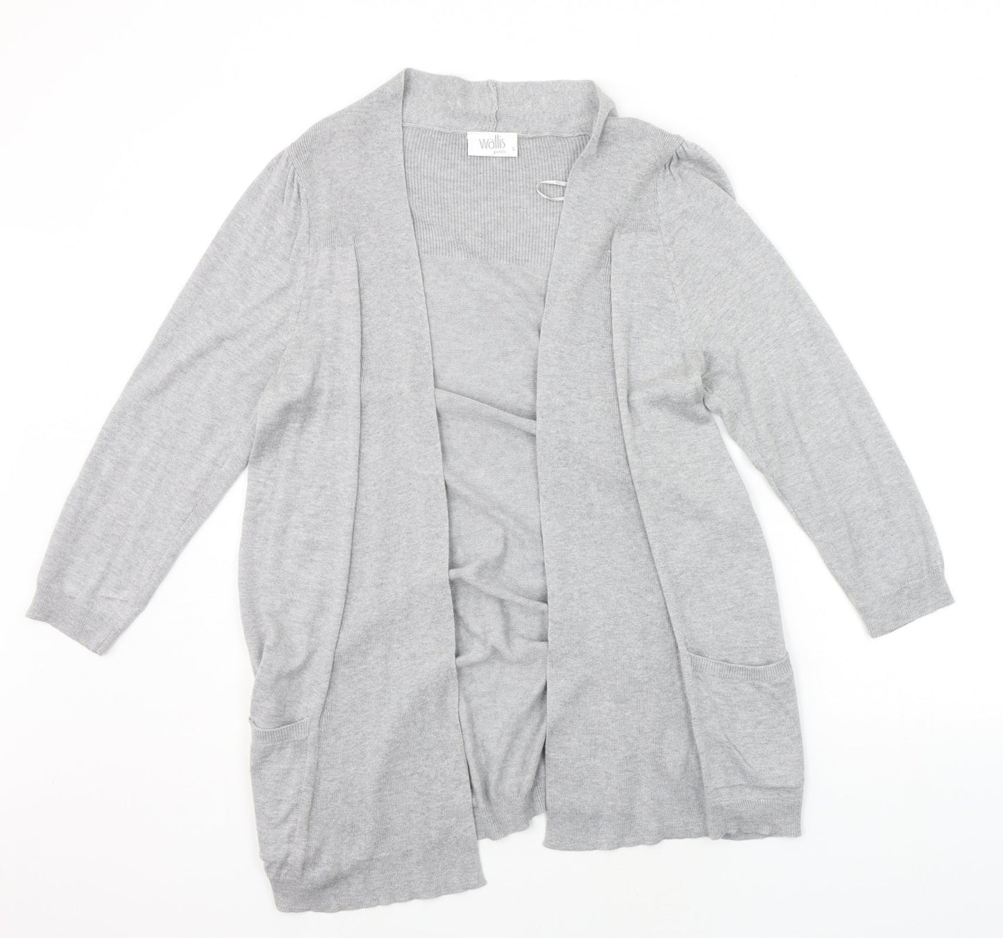 Wallis Womens Grey   Cardigan Jumper Size S
