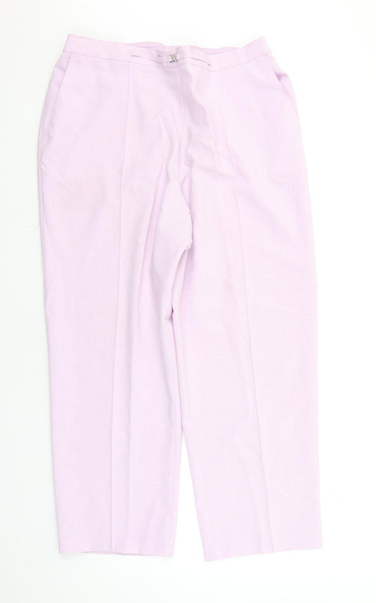 Marks and Spencer Womens Purple   Trousers  Size 20 L25 in