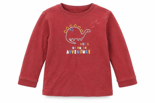 George Baby Orange   Basic T-Shirt Size 18-24 Months  - DINOSAUR