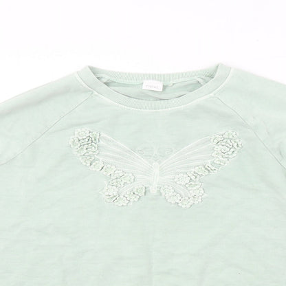 Next  Girls Green   Pullover Jumper Size 11 Years