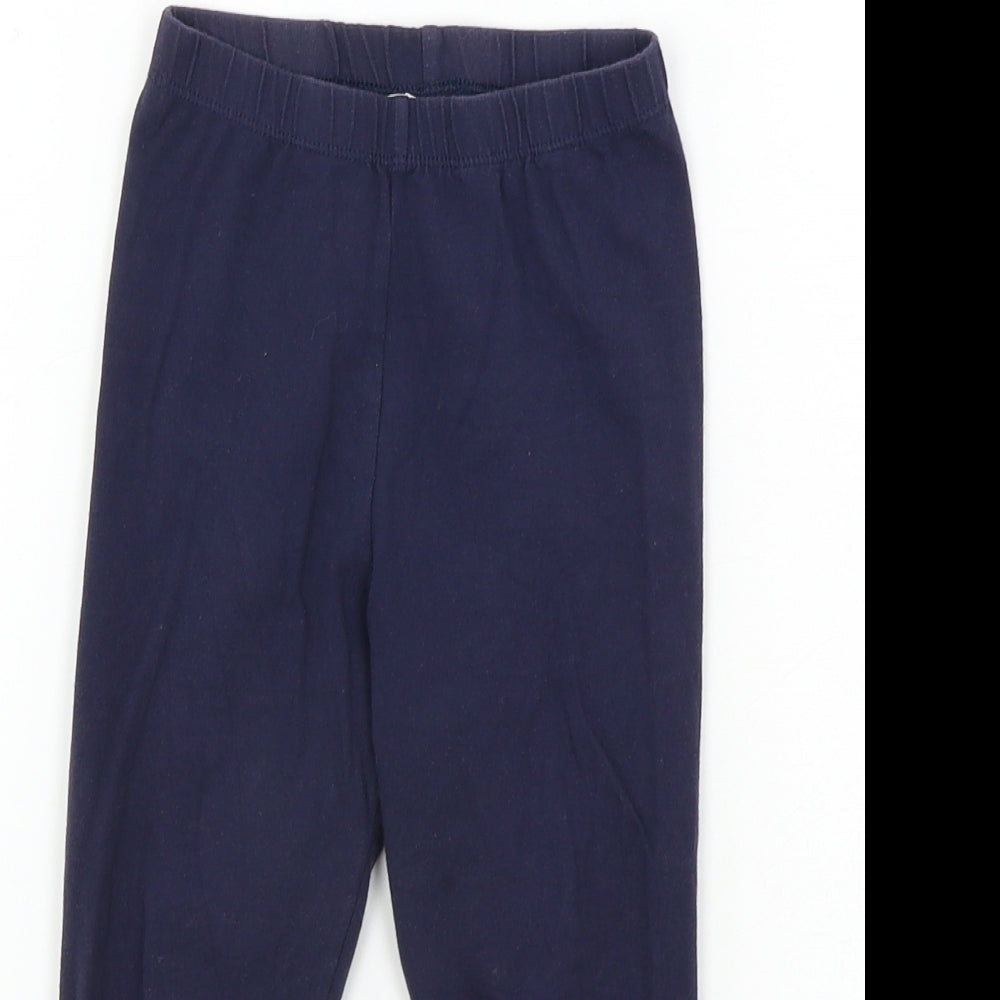 H&M  Girls Blue   Sweatpants Trousers Size 7-8 Years