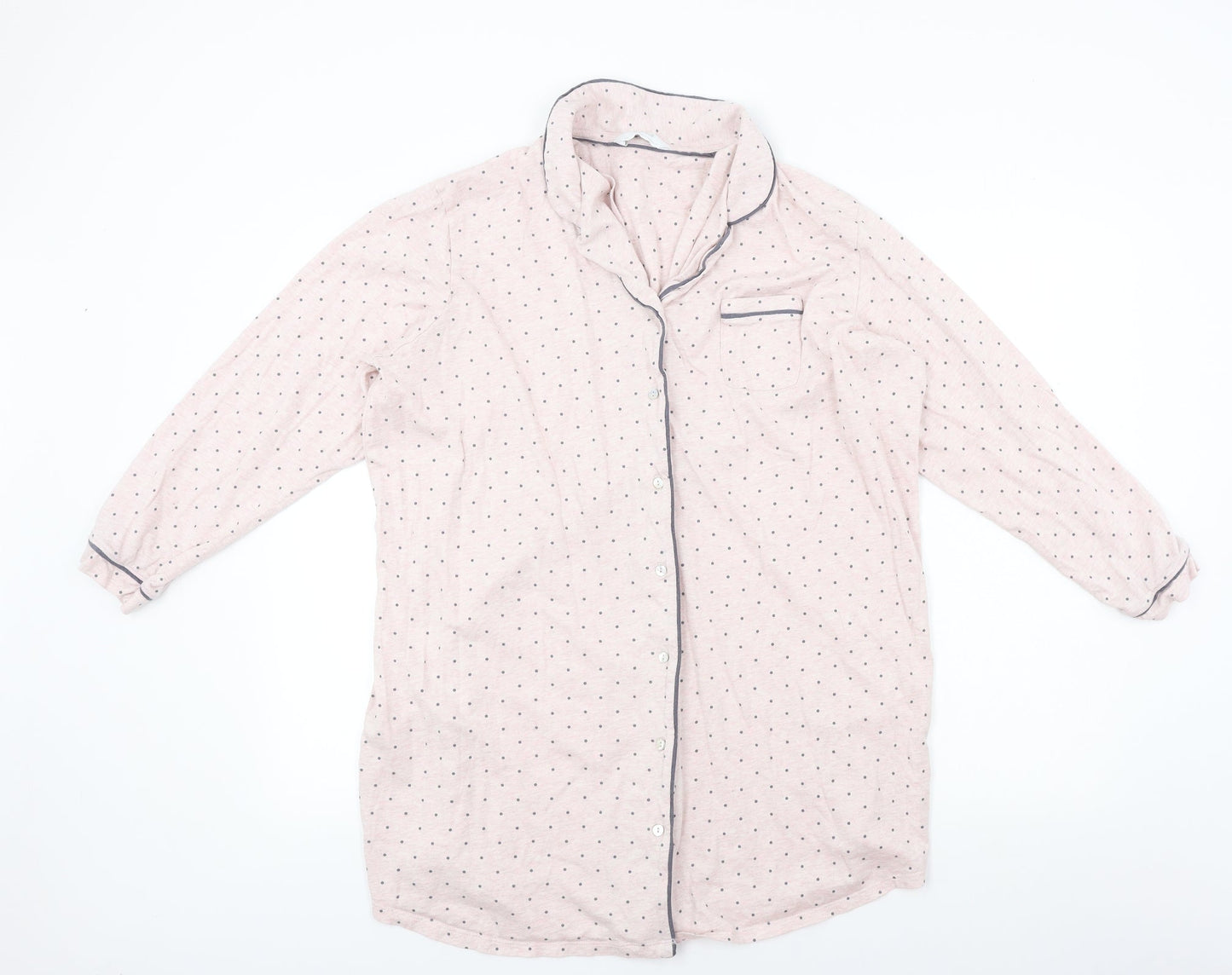 keep well  Womens Pink Polka Dot  Basic Button-Up Size 20