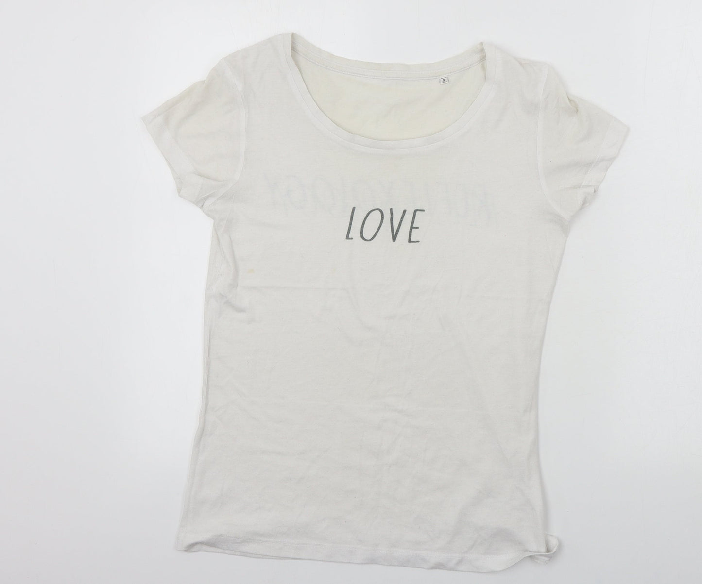 BC Collection  Womens White   Basic T-Shirt Size S