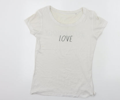 Preloved BC Collection  Womens White   Basic T-Shirt Size S - Front