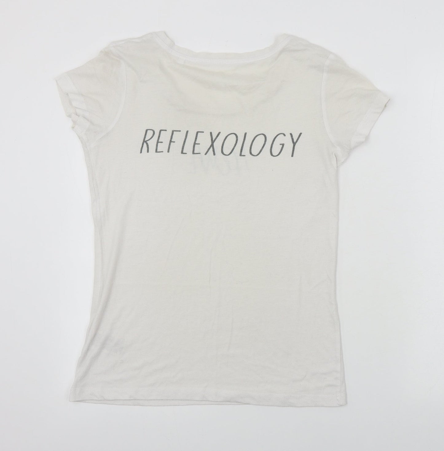 BC Collection  Womens White   Basic T-Shirt Size S