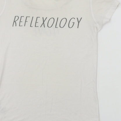Preloved BC Collection  Womens White   Basic T-Shirt Size S - Label