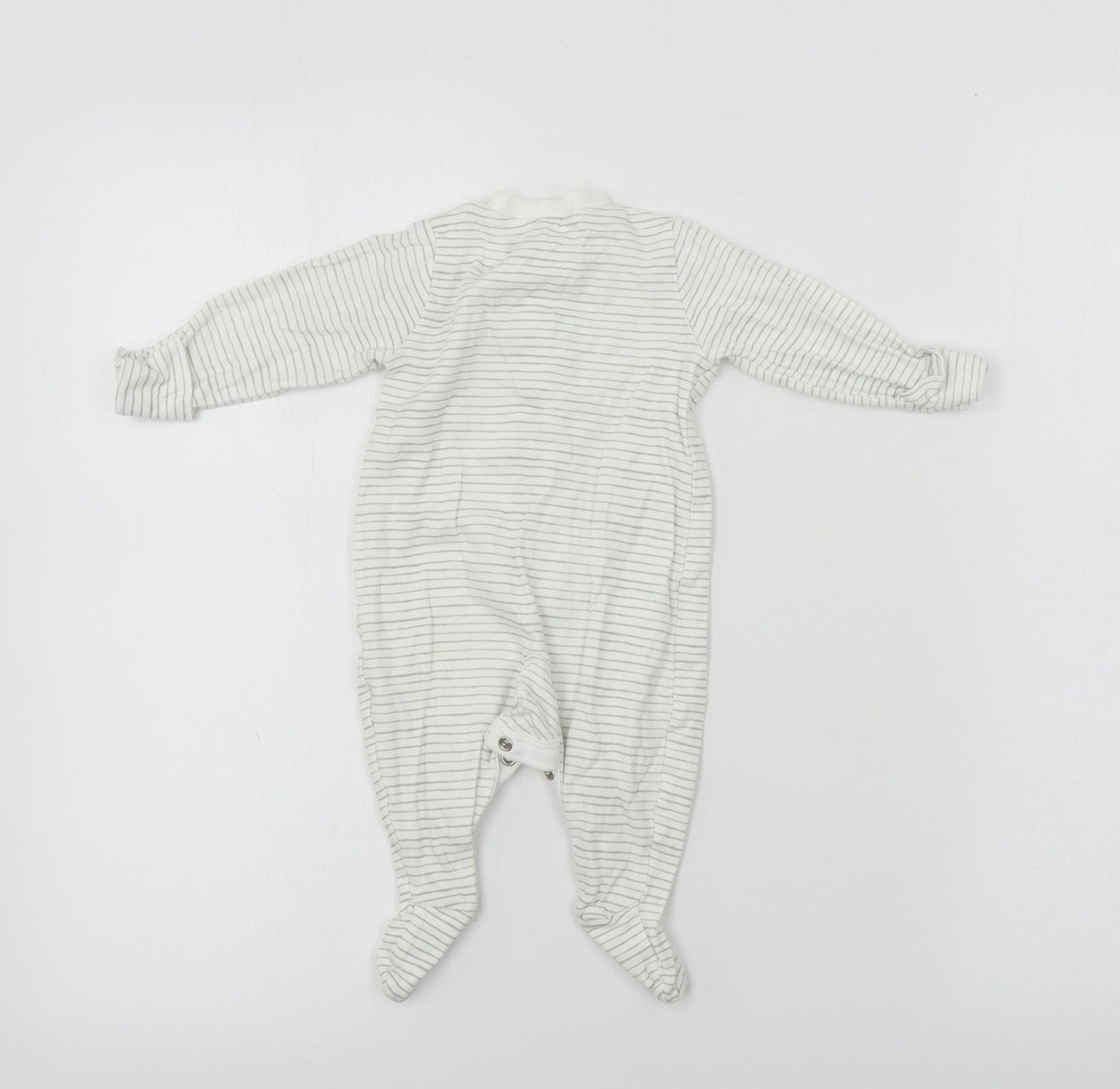 TU Baby White Striped  Babygrow One-Piece Size 0-3 Months