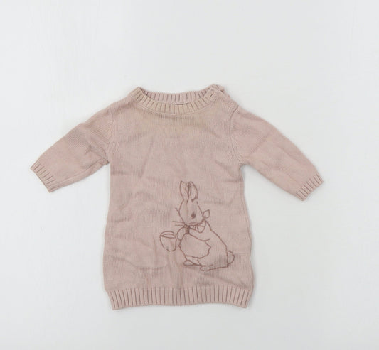Marks and Spencer  Girls Pink   Pullover Jumper One Size