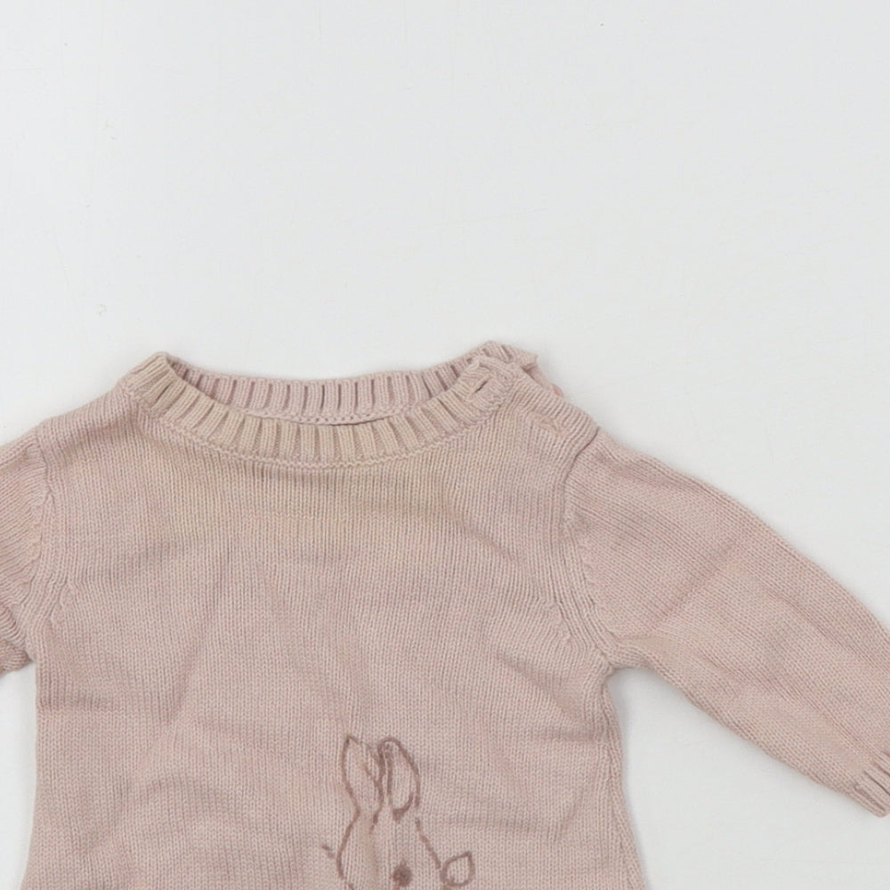 Marks and Spencer  Girls Pink   Pullover Jumper One Size