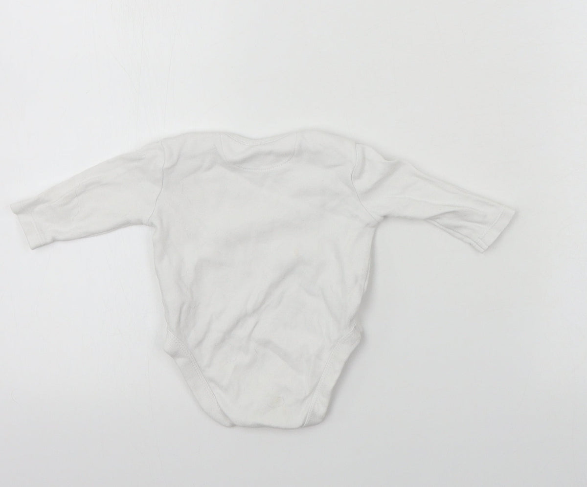 Very Boys White   Babygrow One-Piece Size 0-3 Months