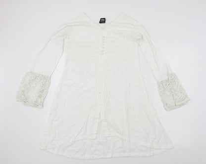 SJ Collection  Womens White   A-Line  Size M