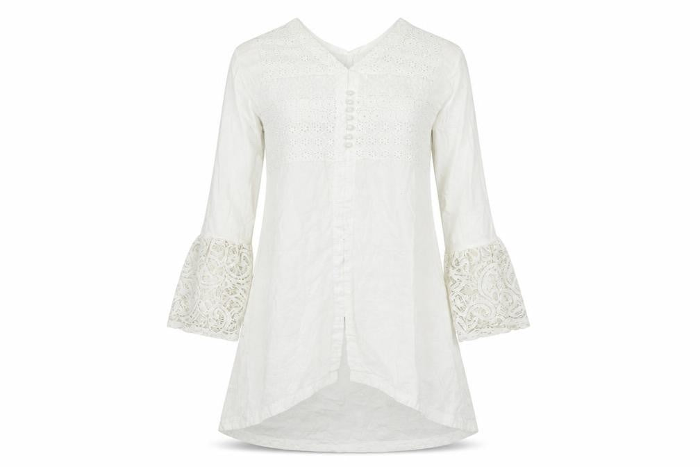 SJ Collection  Womens White   A-Line  Size M