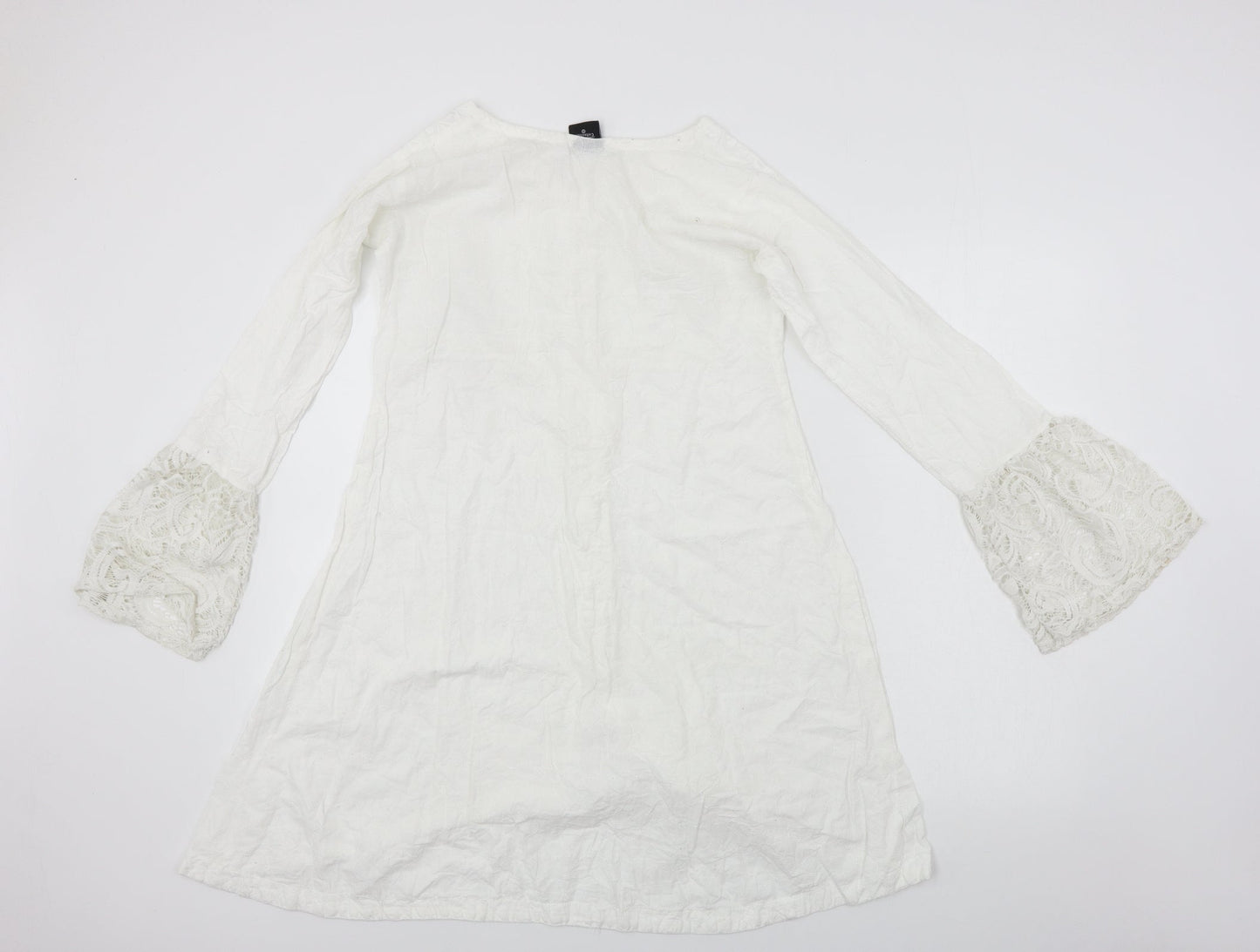 SJ Collection  Womens White   A-Line  Size M