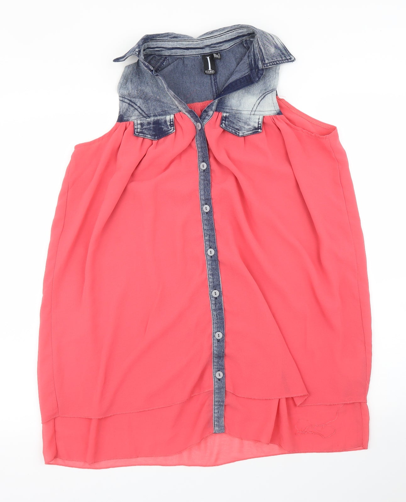 Izabelle London Womens Pink   Basic Blouse Size S
