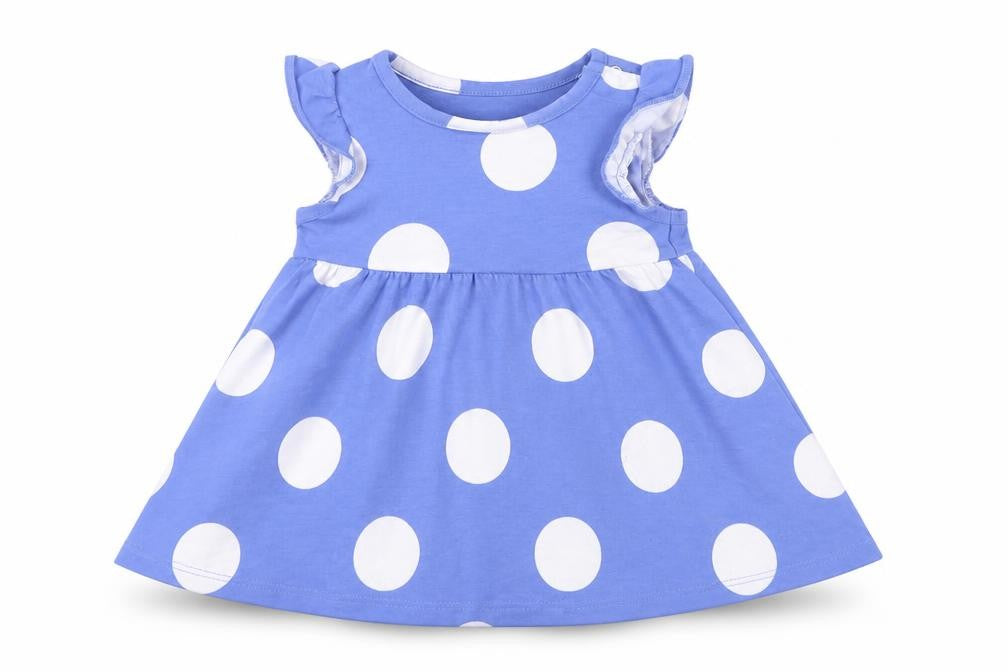 Marks & Spencer Girls Blue Polka Dot  A-Line  Size 0-3 Months