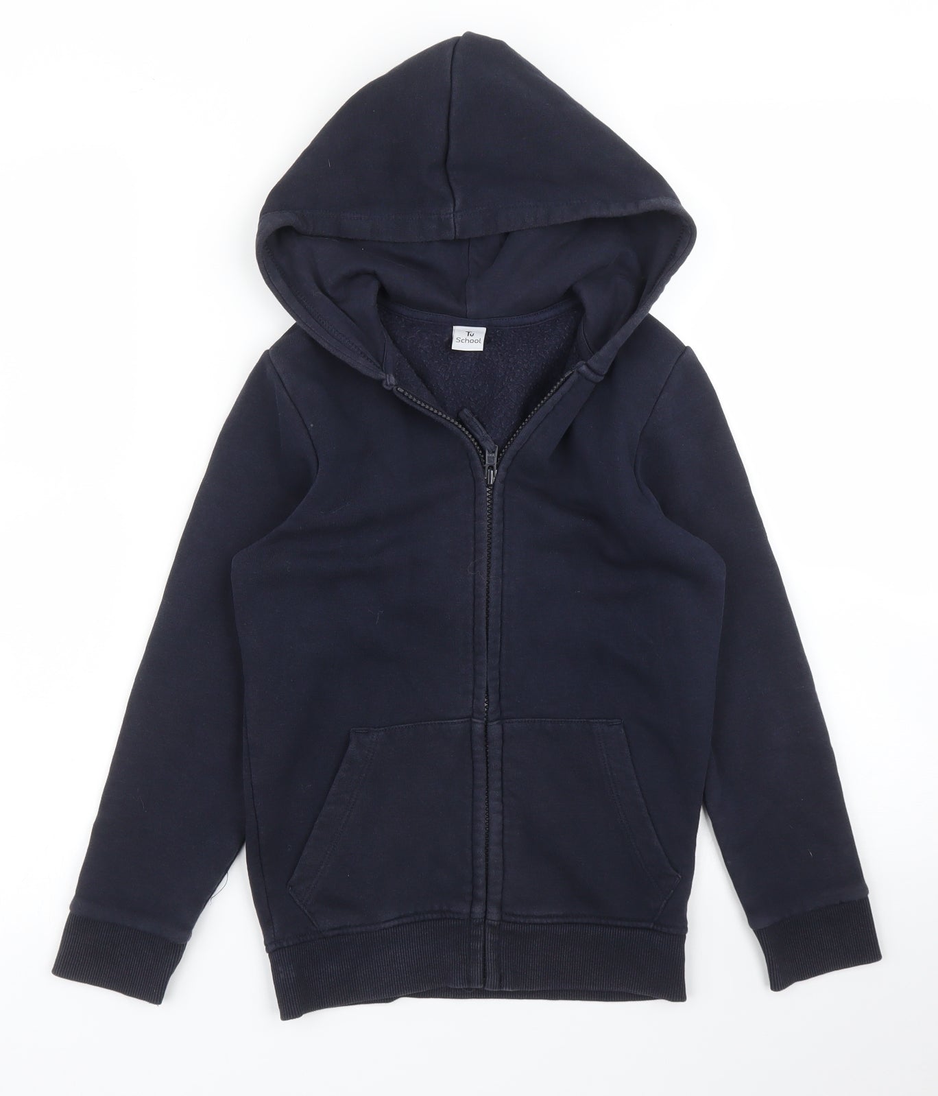 TU Girls Blue   Full Zip Hoodie Size 8 Years