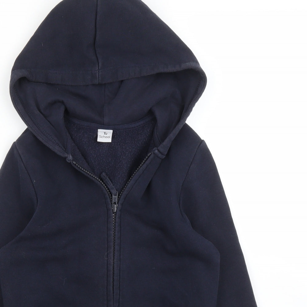 TU Girls Blue   Full Zip Hoodie Size 8 Years