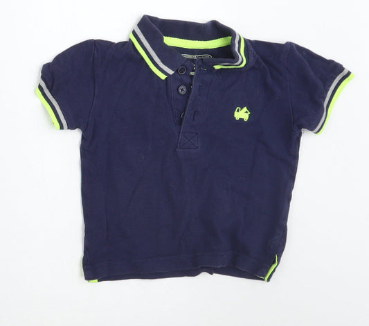 Bluezoo Boys Blue   Basic Polo Size 12-18 Months