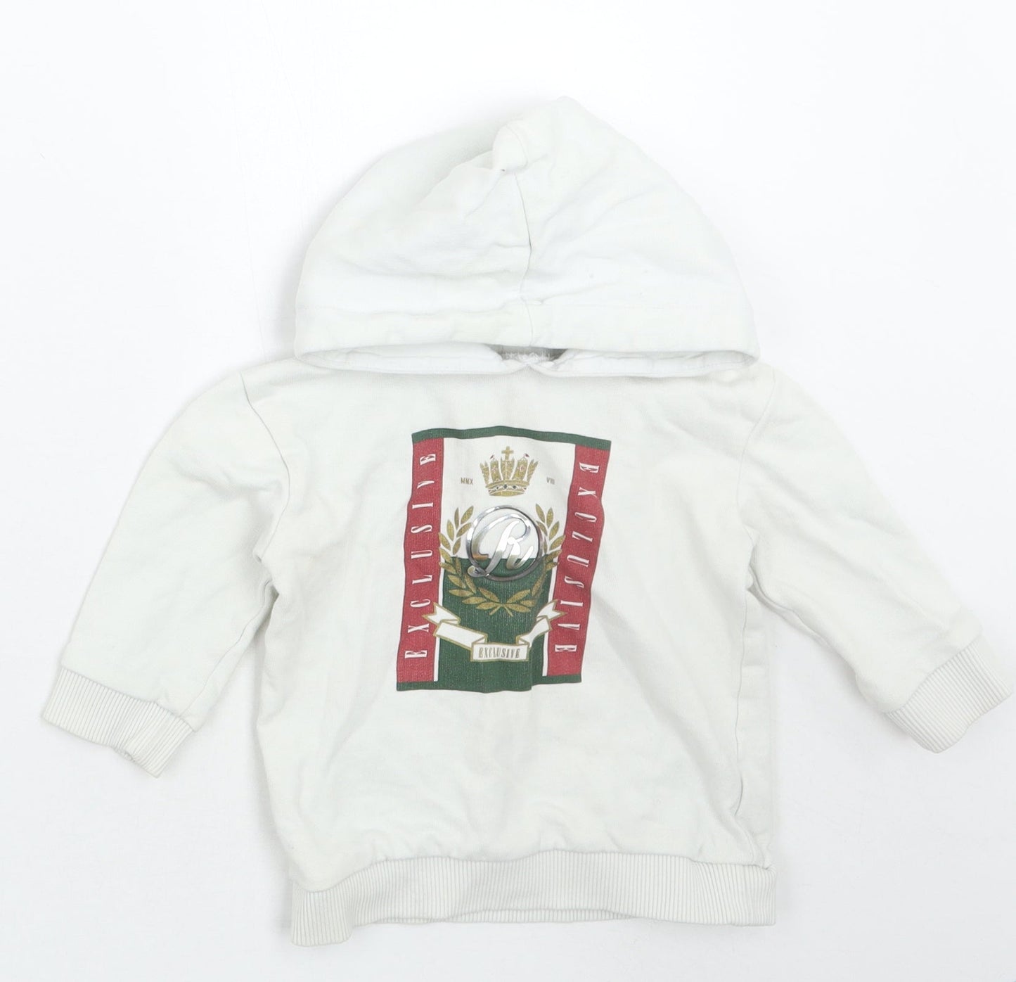 River Island Girls White   Pullover Jumper Size 12-18 Months