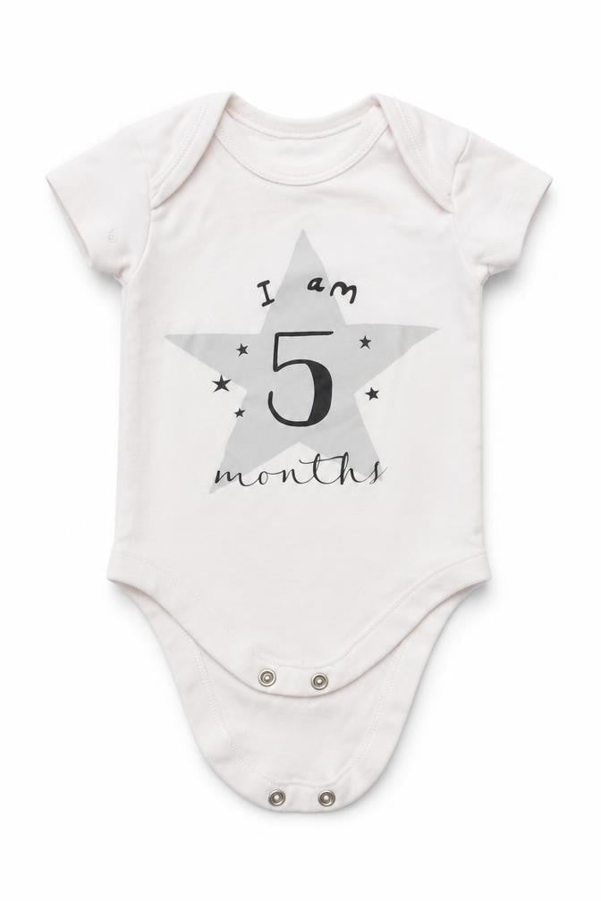 Matalan Baby White   Babygrow One-Piece Size 3-6 Months  - I am 5 months old